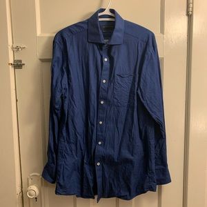 Tommy Hilfiger Blue Regular Fit Button Up
